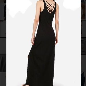 Express Black Strappy Maxi Dress, size S, worn once
